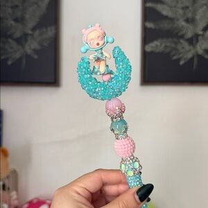 Teal And Pink Skullpanda - The Anger